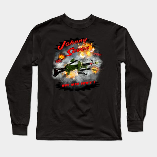 1964 Johnny Seven One man Army Toy from 1964 by MotorManiac Long Sleeve T-Shirt by MotorManiac